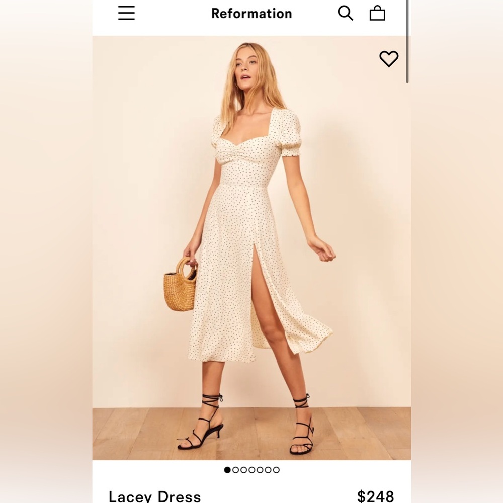 Reformation Lacey Dress, Size 6
